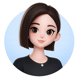 豆包AI平台女性助手圆形头像Logo
