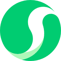 腾讯元宝AI平台绿色圆形Logo